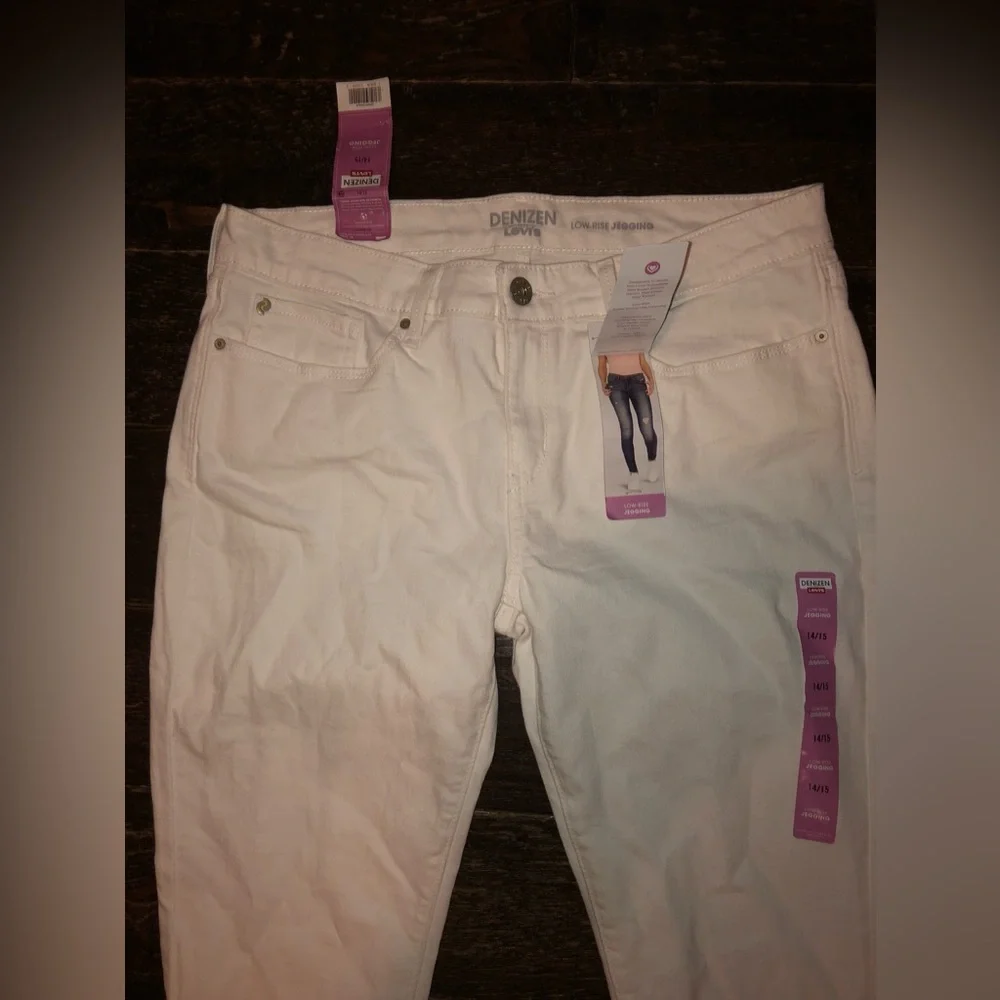 Junior Denim Jeggings by DENIZEN from Levi’s low-rise jeggings  Size 14/15 - Picture 11 of 15